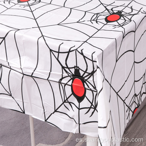 Spider Peva Mantel impreso para Halloween